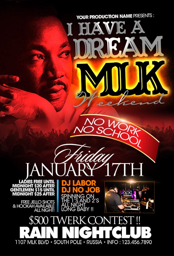 I Have A Dream I have a dream Community flyers