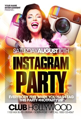 Instagram Hollywood Club instagram hollywood club Event flyers