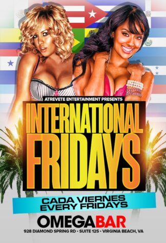 International Fridays international fridays Event flyers