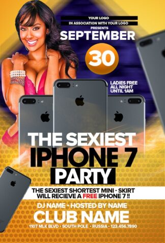 Iphone7 Party iphone7 party Event flyers