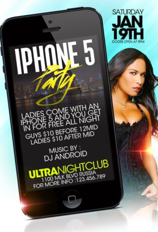 Iphone Party iphone party Event flyers
