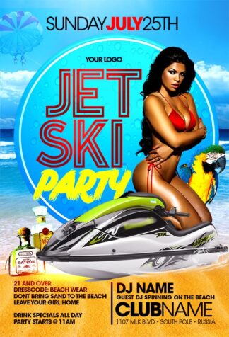 Jet Ski Sunday jet ski sunday Seasonal flyers