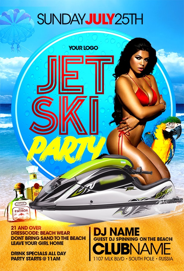 Jet Ski Sunday jet ski sunday Seasonal flyers