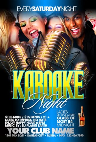 Karaoke Nights karaoke nights Event flyers