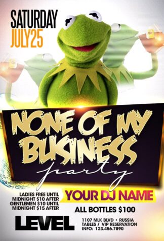 Kermit kermit Event flyers