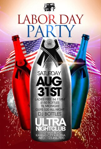 Labor Day Party labor day party Seasonal flyers