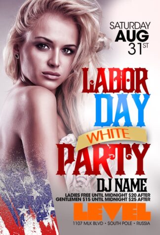 Labor Day White Party labor day white party Seasonal flyers