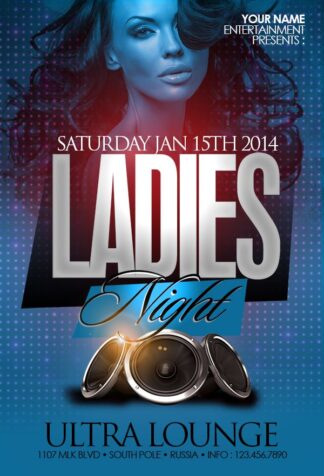 Ladies Blue Night ladies blue night Event flyers