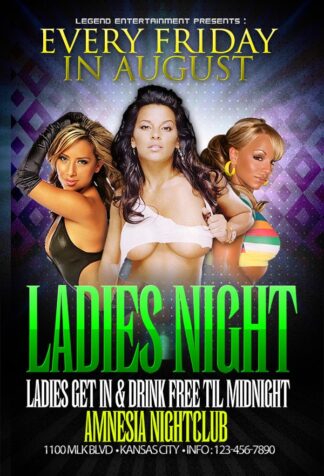 Ladies Night Legend Ent ladies night legend ent Event flyers