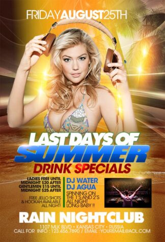 Last Days Of Summer last days of summer Seasonal flyers