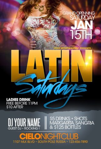 Latino Saturday latino saturday Event flyers