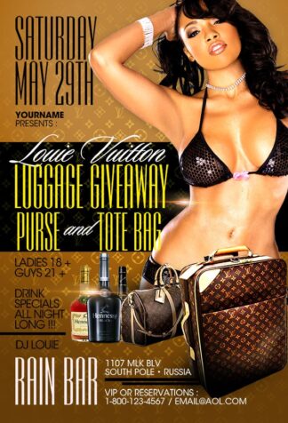 Louie Luggage Giveaway louie luggage giveaway Event flyers