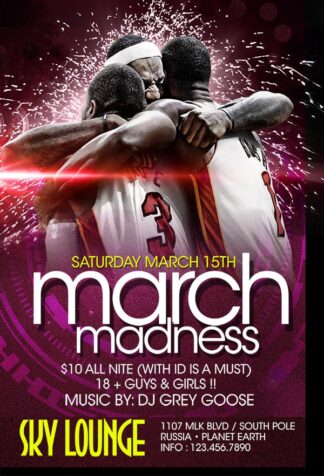 March Madness march madness Event flyers