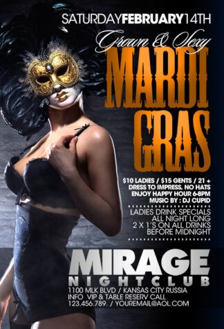 Mardi Gras Grown&Sexy mardi gras grown&sexy Seasonal flyers