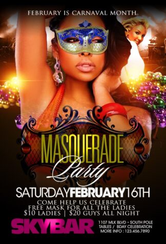 Masquerade Party masquerade party Event flyers
