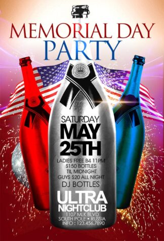 Memorial Day Party memorial day party Seasonal flyers