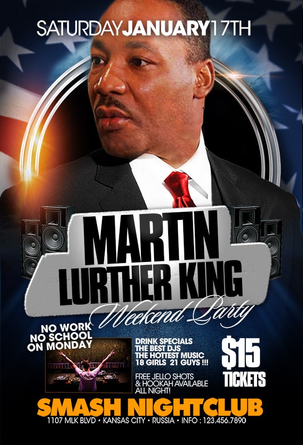 Mlk Weekend Party mlk weekend party Community flyers