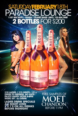 Moet Chandon Party moet chandon party Event flyers