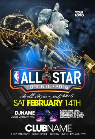 Nba All Star nba all star Event flyers