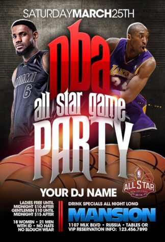 Nba All Star Party nba all star party Event flyers