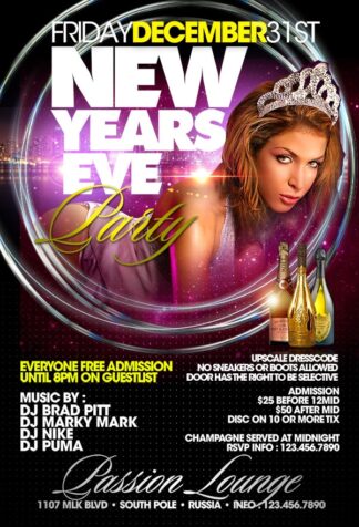 New Eyears Eve Paradise new eyears eve paradise Seasonal flyers