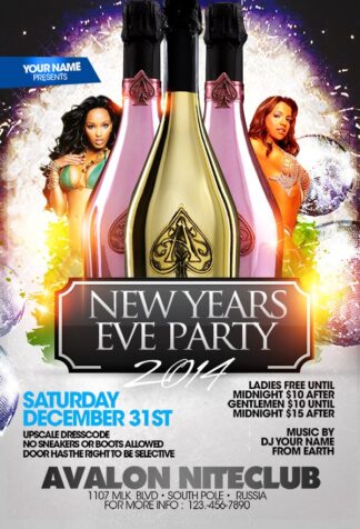 New Years Eve Party new years eve party Seasonal flyers