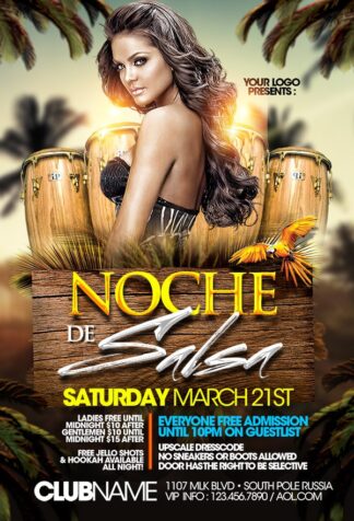 Noche De Salsa noche de salsa Music flyers
