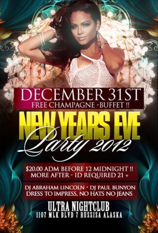 Nye Night Club Party nye night club party Seasonal flyers