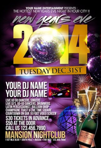 Happy New Year Party happy new year party Seasonal flyers