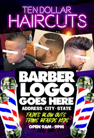 Party Haircuts party haircuts Event flyers