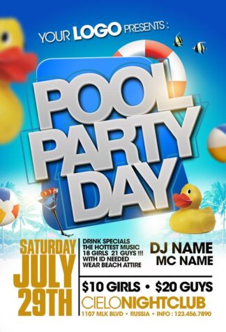 Pool Party pool party Seasonal flyers