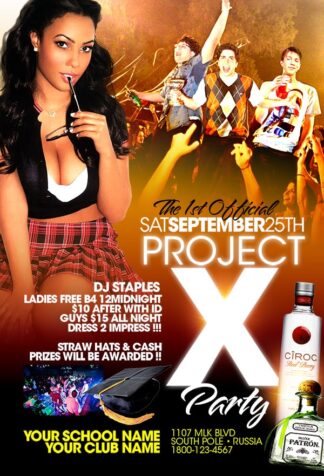 Project X Party project x party Event flyers