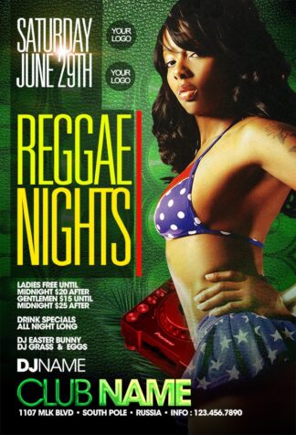 Reggae Nights reggae nights Music flyers