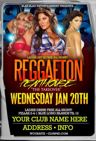 Reggaeton Penthouse reggaeton penthouse Music flyers