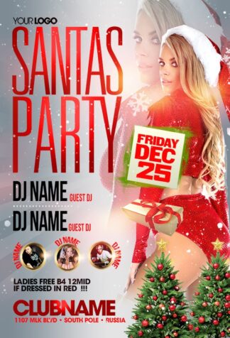 Santas Party santas party Seasonal flyers