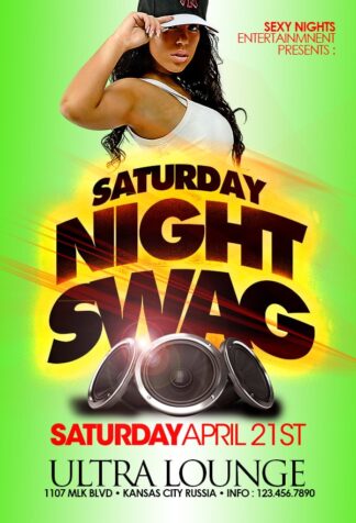 Saturday Night Swag saturday night swag Event flyers