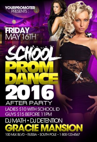 School Prom Party school prom party Seasonal flyers