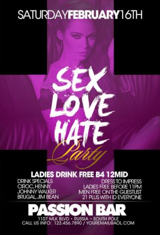 Sex Love Hate sex love hate Seasonal flyers