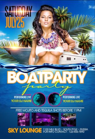 Sexy Boat Party sexy boat party Seasonal flyers