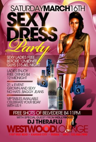 Sexy Dress Party sexy dress party Event flyers