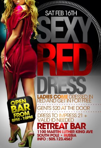 Sexy Elegant Red Dress sexy elegant red dress Event flyers