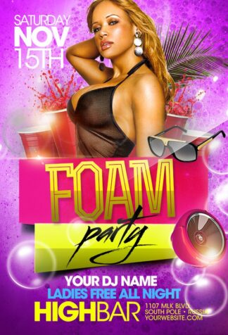 Sexy Foam Party sexy foam party Event flyers