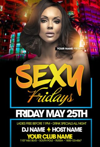 Sexy Friday Night sexy friday night Event flyers