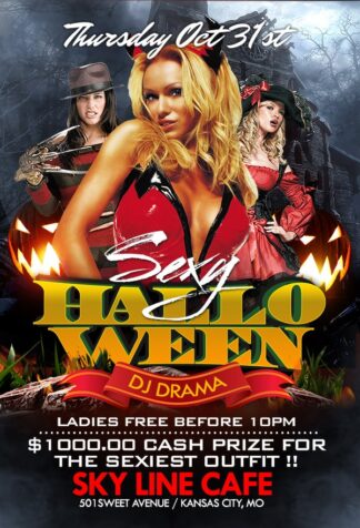 Sexy Halloween Party sexy halloween party Seasonal flyers