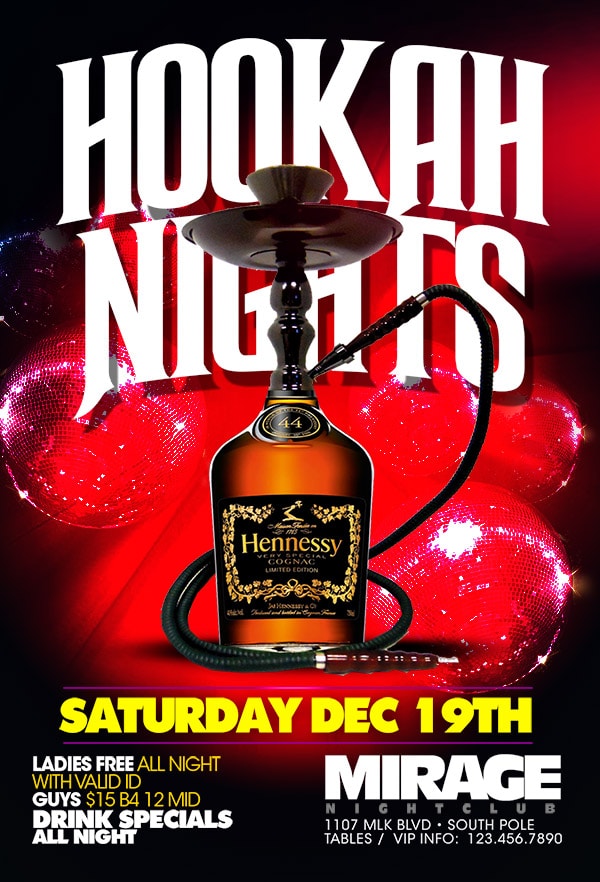 Sexy Hookah Party sexy hookah party Event flyers