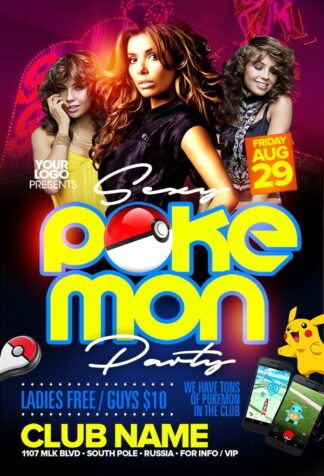 Sexy Pokemon Party sexy pokemon party Event flyers