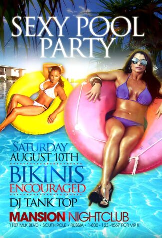 Sexy Pool Party sexy pool party Seasonal flyers