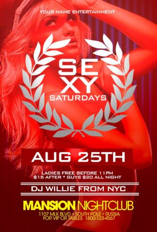 Sexy Red Saturdays sexy red saturdays Event flyers