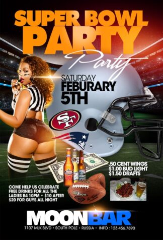 Sexy Super Bowl sexy super bowl Event flyers