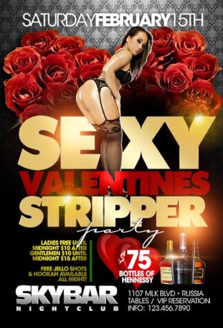 Sexy Valentines Stripper sexy valentines stripper Seasonal flyers
